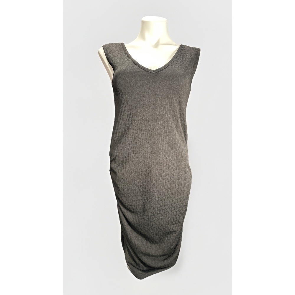 Gibson Size XS Women's Side Rouched Tank Black Dress Soft Stretch Knit casual